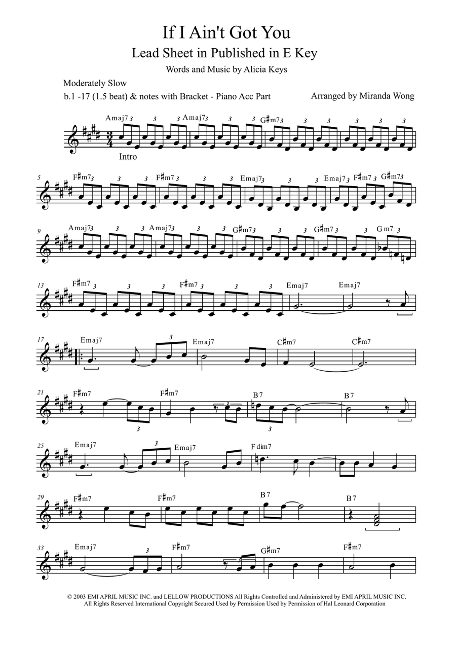 If I Ain't Got You Large Ensemble scores gallery preview page 3