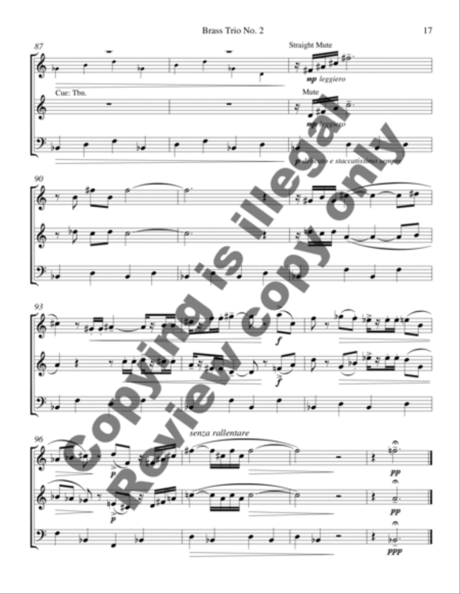 Brass Trio Number Two Brass Trio Number Two Brass Trio scores gallery preview page 10