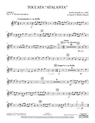 Toccata ("Atalanta") - Choir 2-Pt 4-Bari. Saxophone