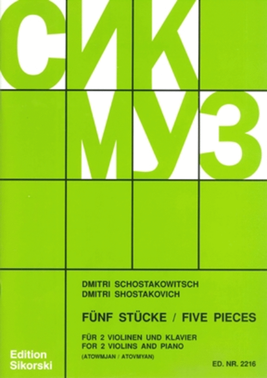 Five Pieces String Duet scores gallery preview page 1