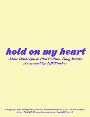 Book cover for Hold On My Heart