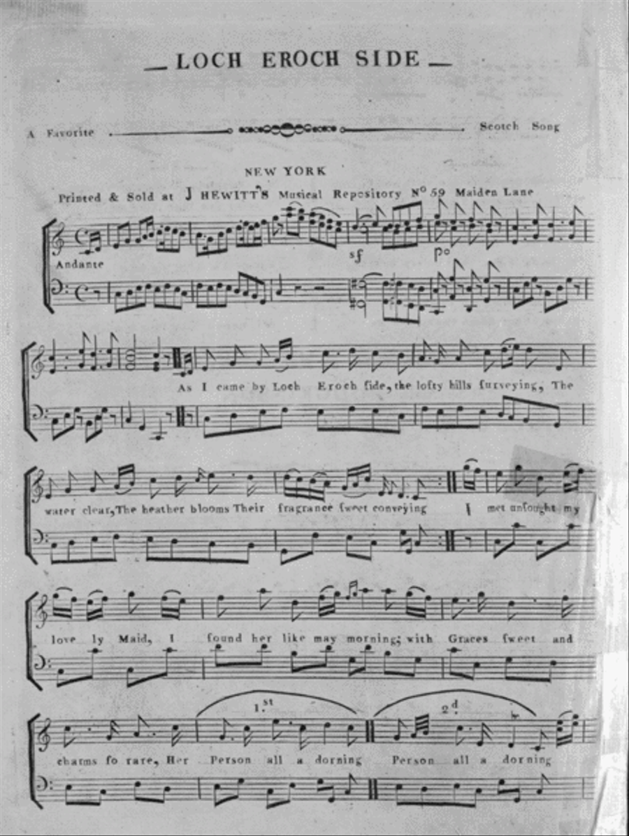 (1) Loch Eroch Side. A Favorite Scotch Song. (2) Shantruse Flute scores gallery preview page 1