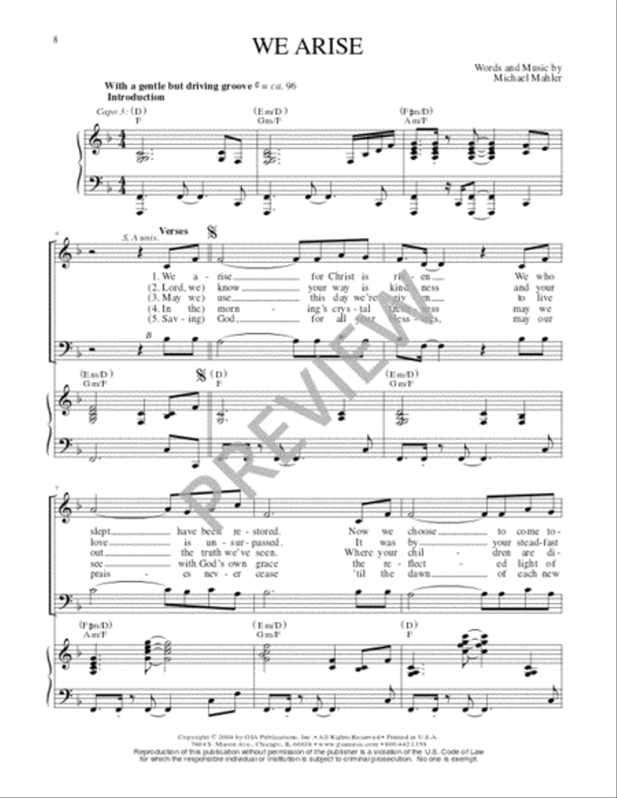 As Morning Breaks and Evening Sets Flute scores gallery preview page 10