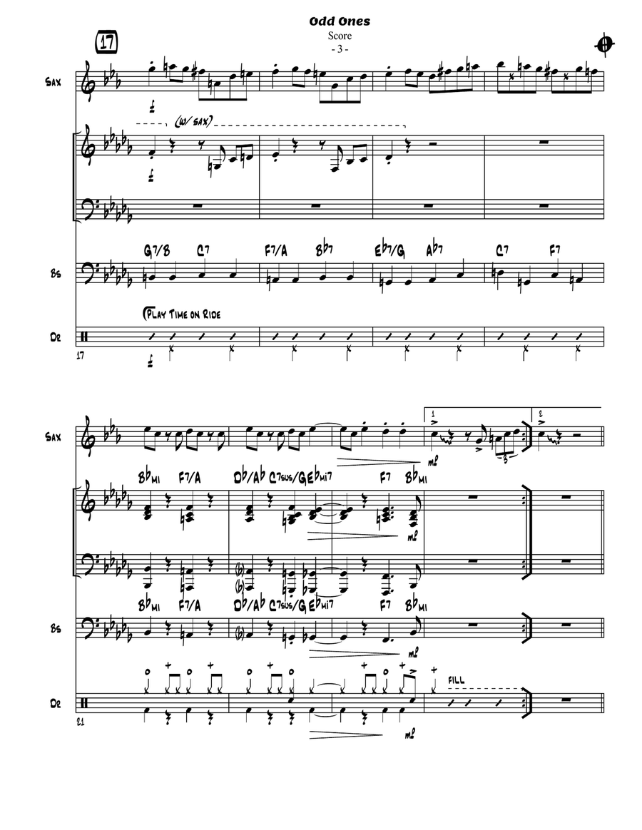 Odd Ones Jazz Ensemble scores gallery preview page 4