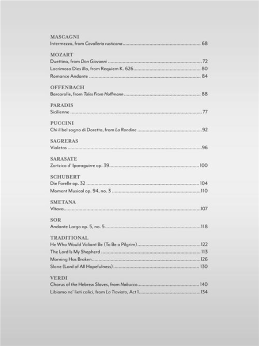 Masterful Arrangements for Classical Guitar Acoustic Guitar scores gallery preview page 4