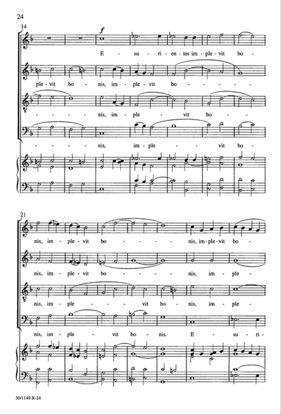 Magnificat in F - Choral Score 4-Part scores gallery preview page 34