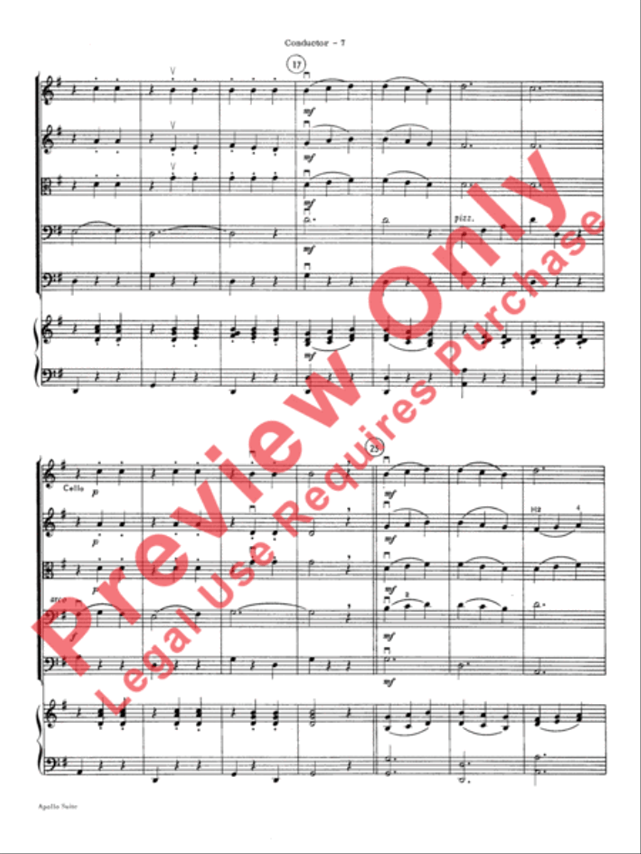 The Apollo Suite String Orchestra scores gallery preview page 10