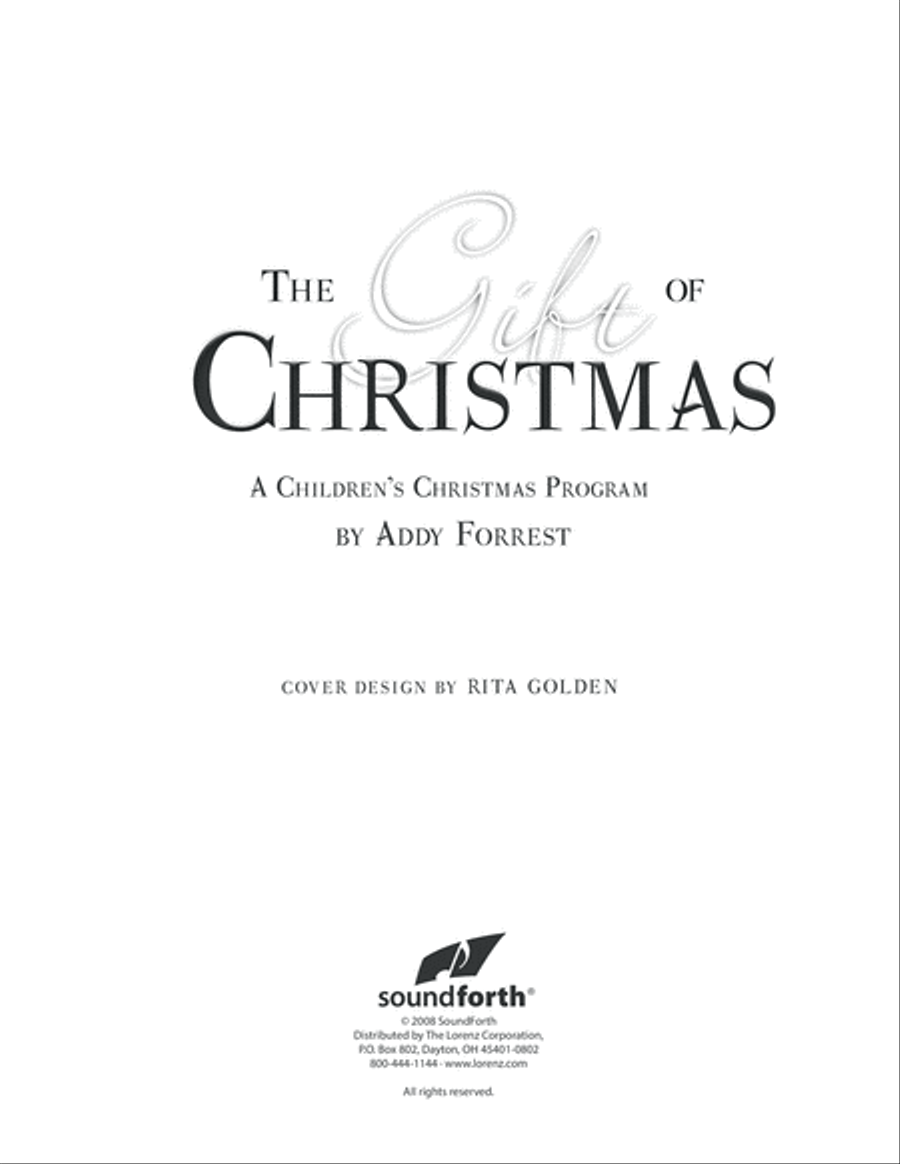 The Gift of Christmas Unison Choir scores gallery preview page 1
