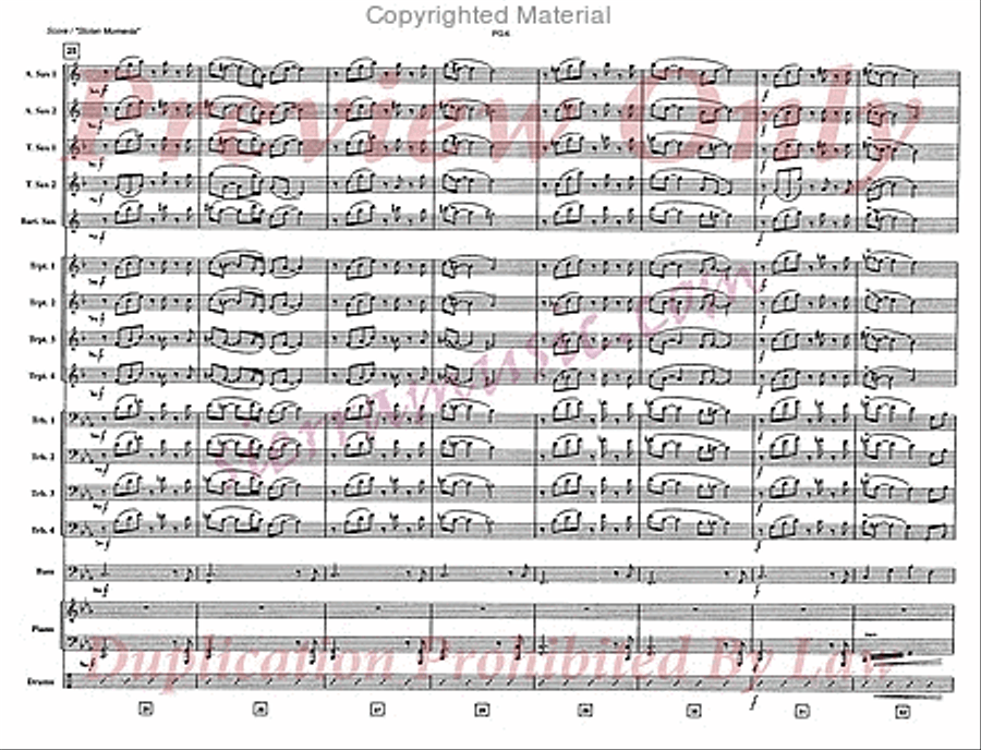 Stolen Moments Stolen Moments Big Band scores gallery preview page 5