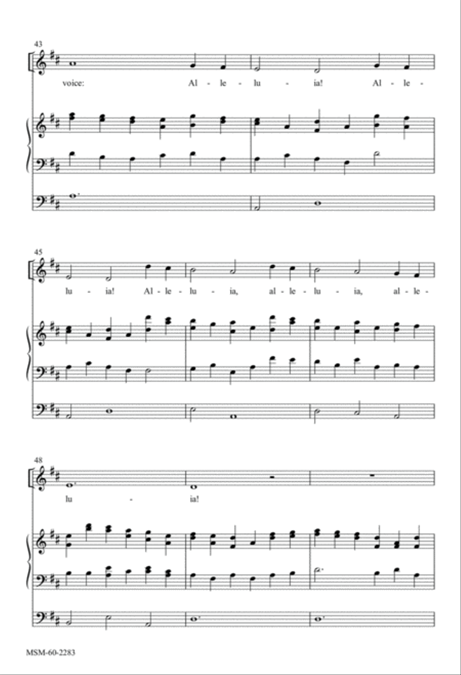 All Creatures of Our God and King 4-Part scores gallery preview page 6