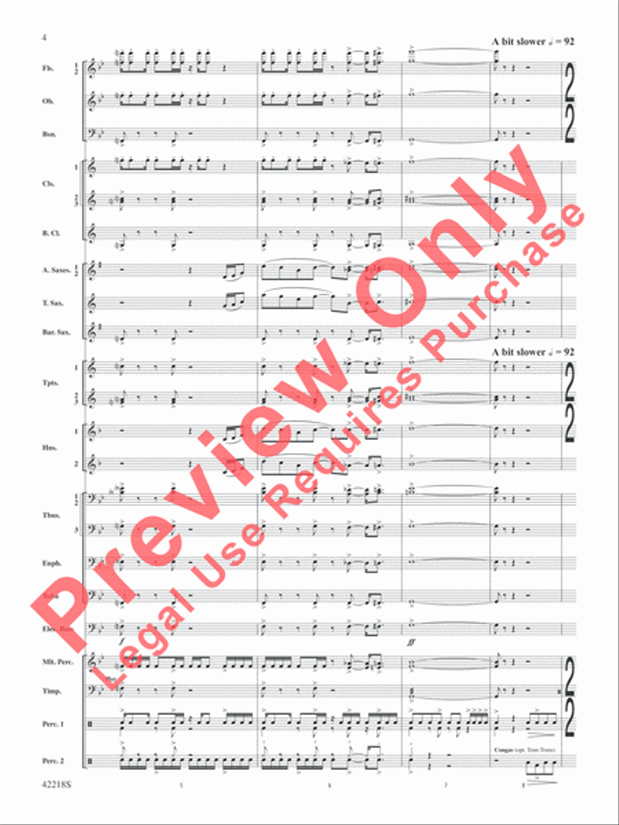 Tower of Power Greatest Hits Concert Band scores gallery preview page 5