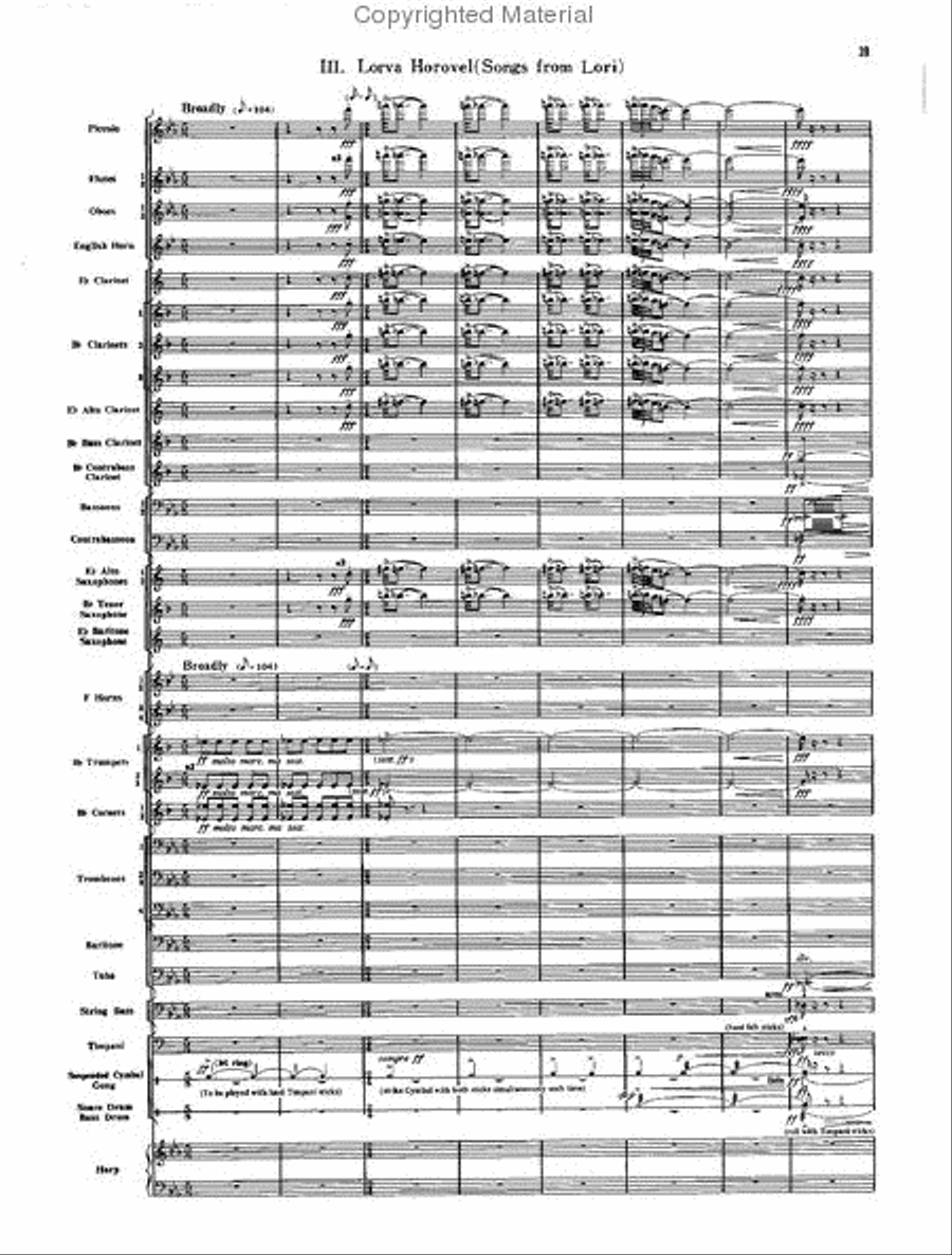 Armenian Dances, Part II Concert Band scores gallery preview page 37