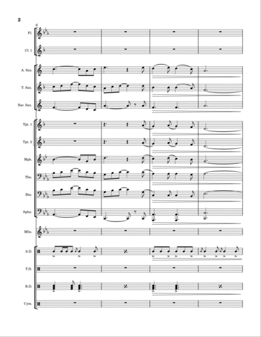 Soldier, Poet, King Marching Band scores gallery preview page 2