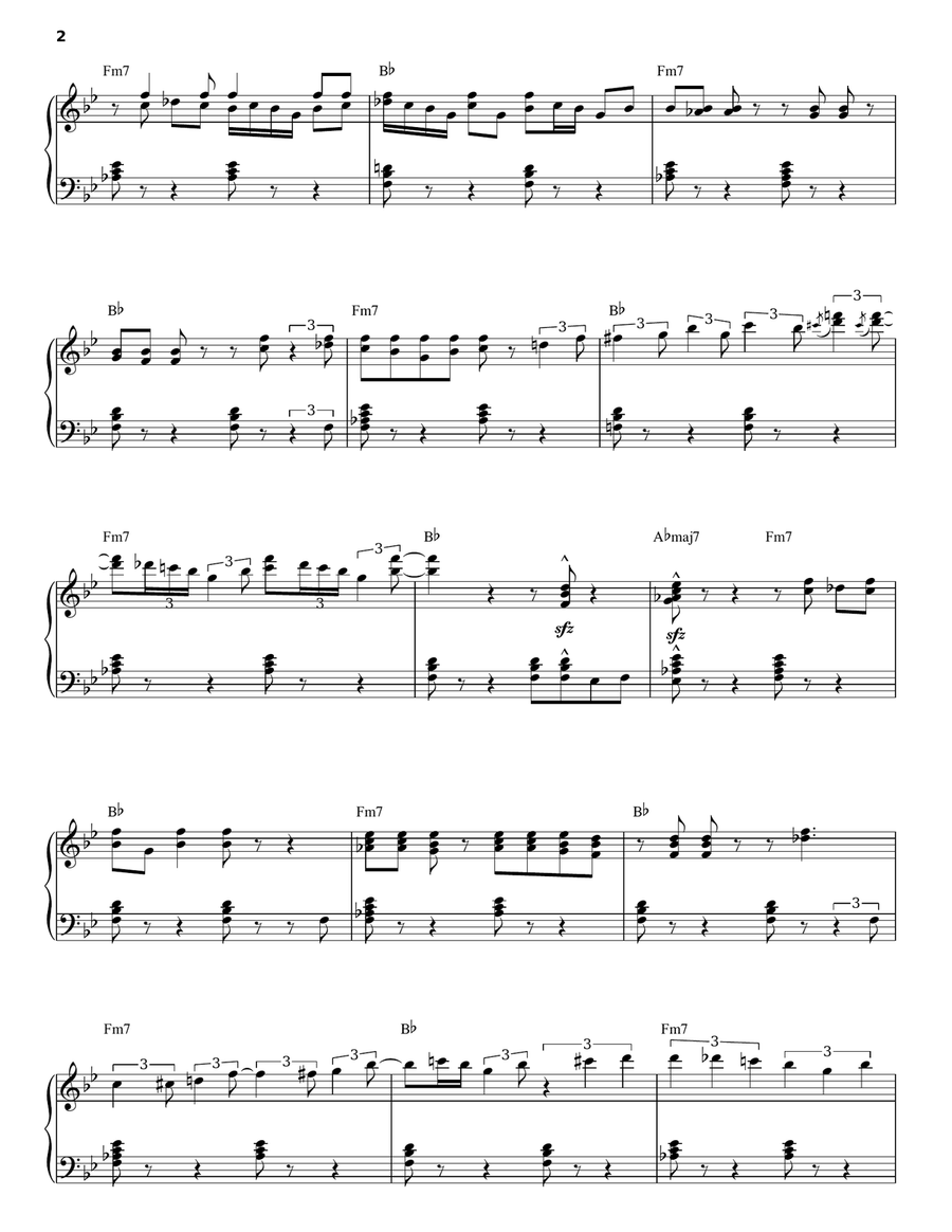 Bloody Well Right Piano, Vocal scores gallery preview page 2