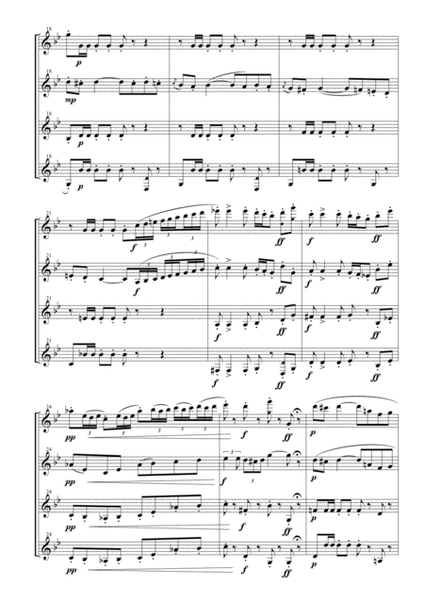 Toreador's Song from "Carmen Suite No. 2" for Clarinet Quartet image number null