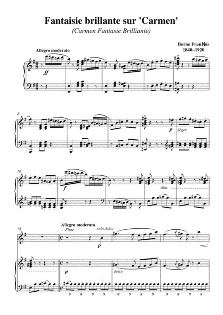 Borne-Fantaisie brillante sur 'Carmen',for Flute&Piano image number null
