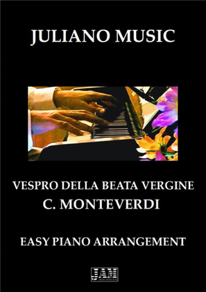 Book cover for VESPRO DELLA BEATA VERGINE (EASY PIANO) - C. MONTEVERDI
