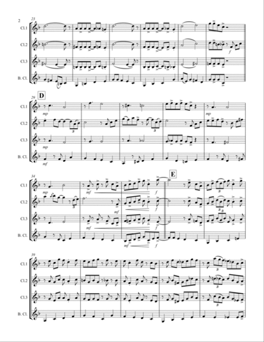I Can't Get Started Woodwind Ensemble scores gallery preview page 3