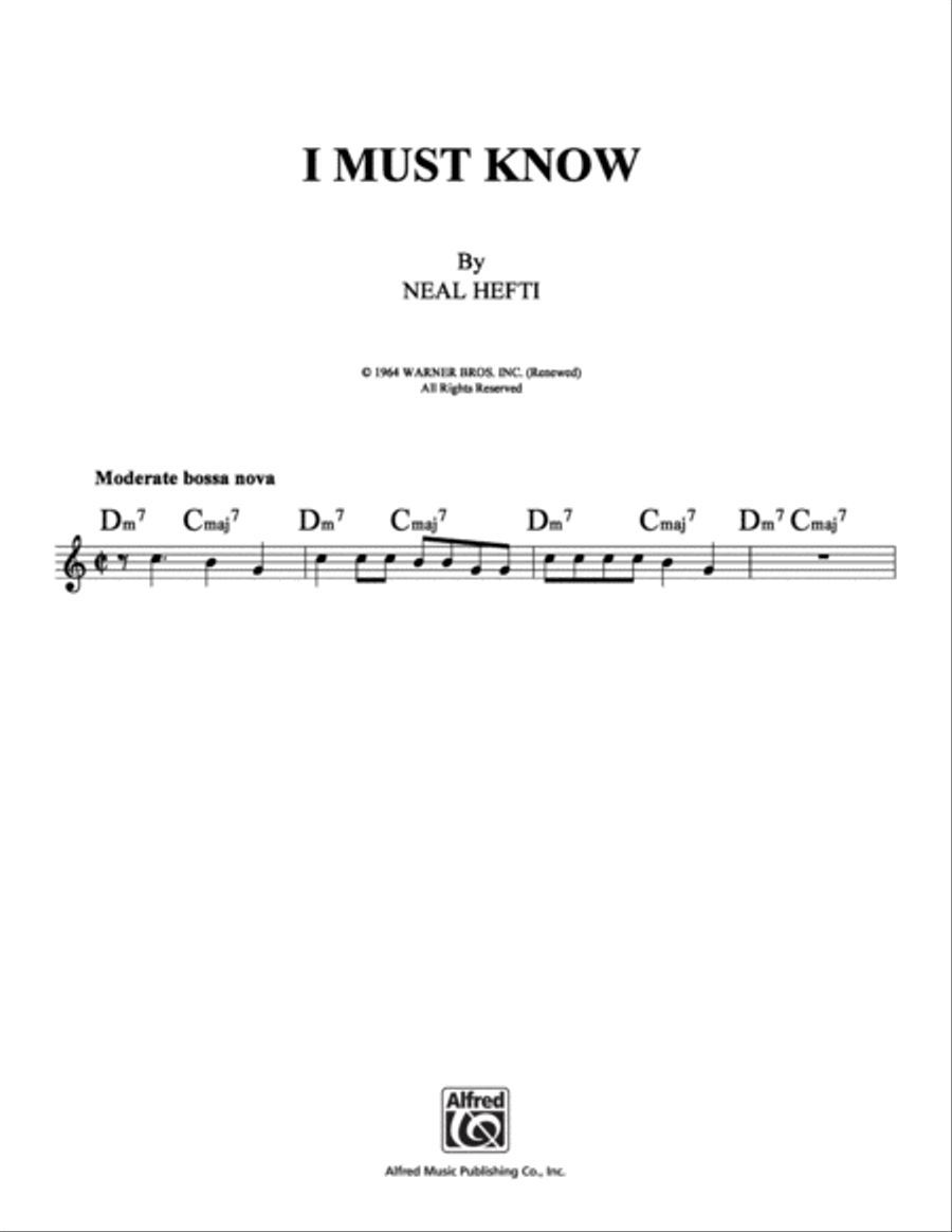 I Must Know School and Community scores gallery preview page 1