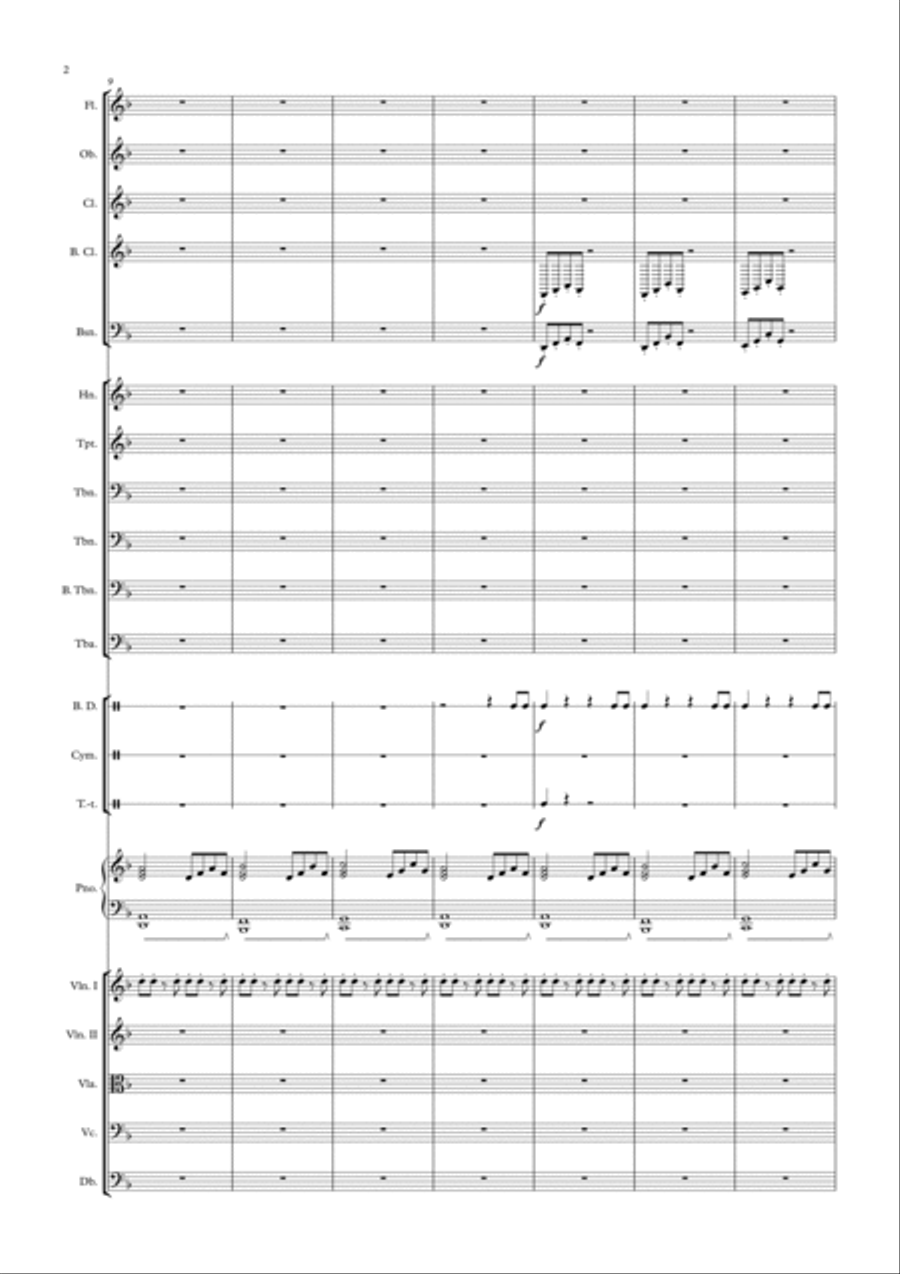 Eerie Castle Eerie Castle Full Orchestra scores gallery preview page 2