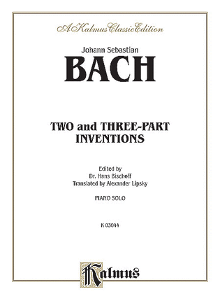 Book cover for Two- and Three-Part Inventions