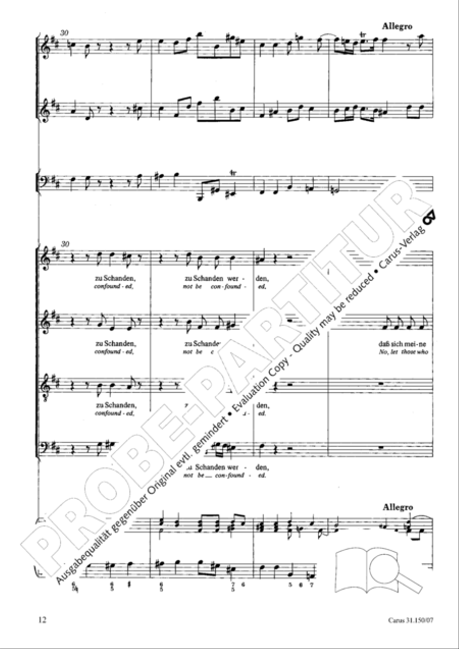 O my Lord, I long for thee (Nach dir, Herr, verlanget mich) 4-Part scores gallery preview page 13