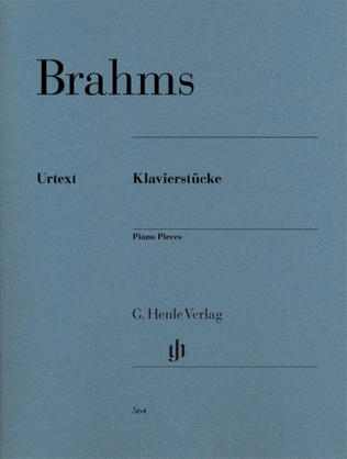 Book cover for Brahms - Piano Pieces