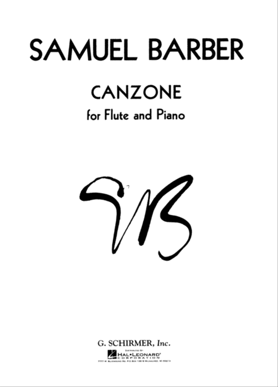 Canzone Flute Solo scores gallery preview page 1