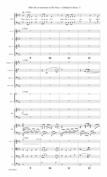 Make Me An Instrument of Thy Peace - Orchestra Score/Parts