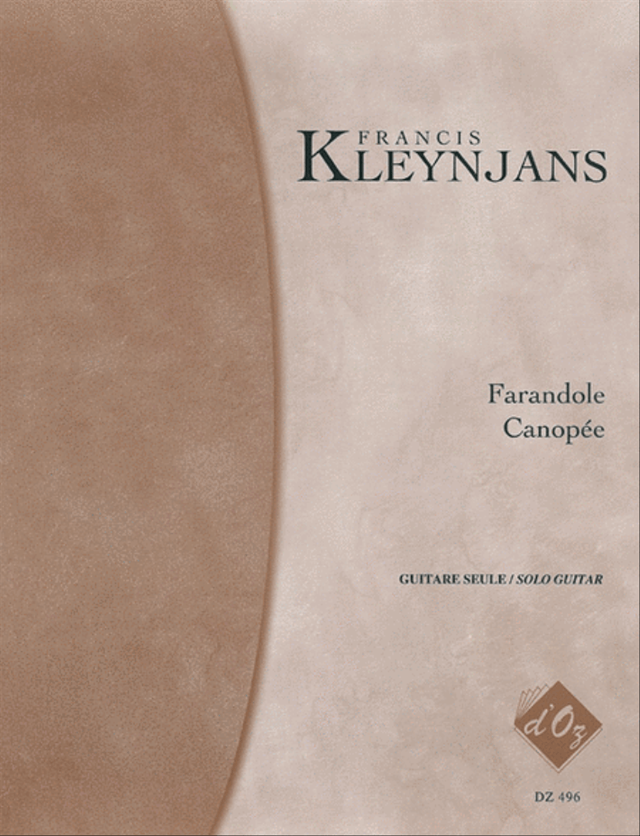 Farandole, Canopée Classical Guitar scores gallery preview page 1