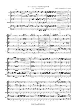 2 Classical Favourites for Wind Quartet (volume four)