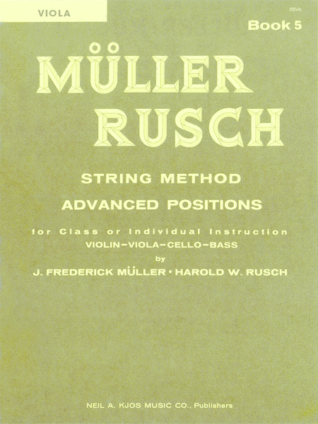 Muller-rusch String Method Book 5-violin
