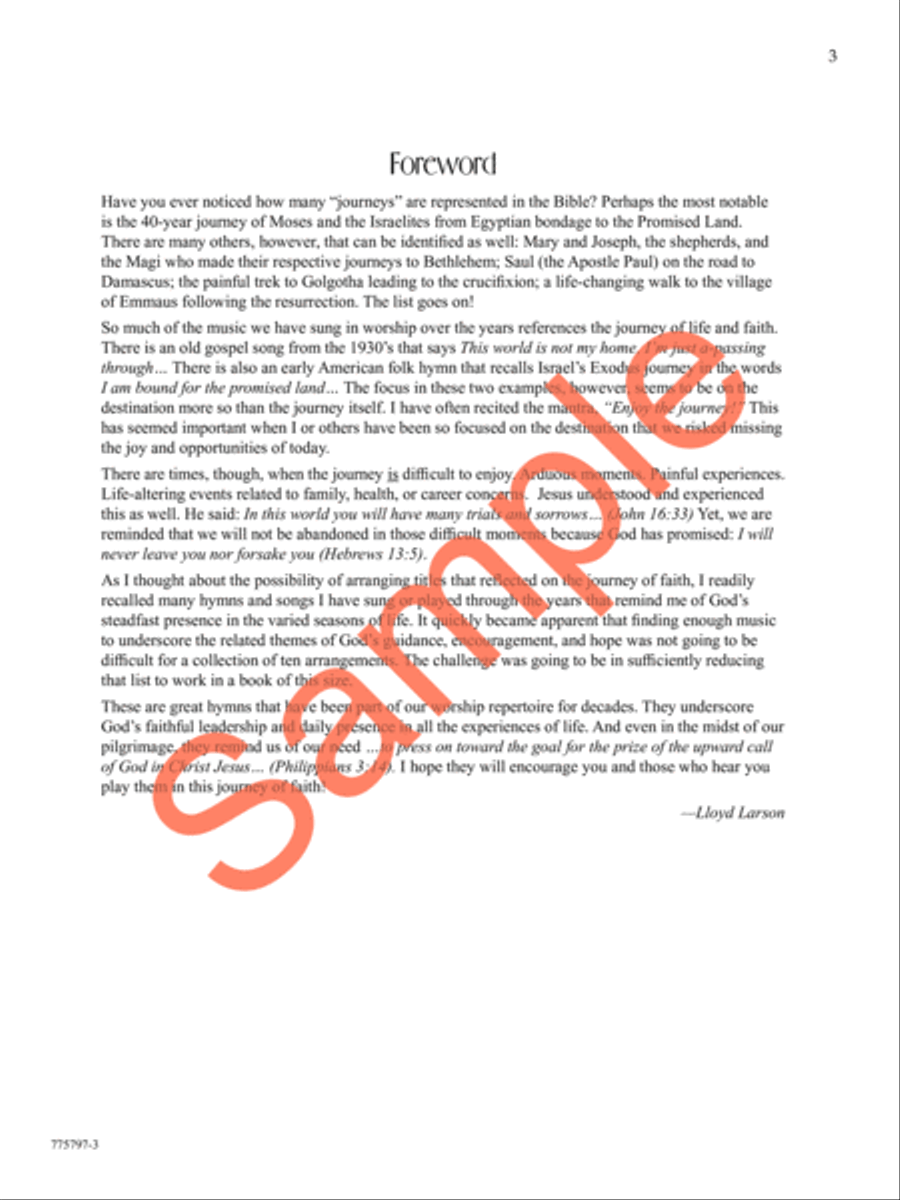 A Journey of Faith Piano Solo scores gallery preview page 4