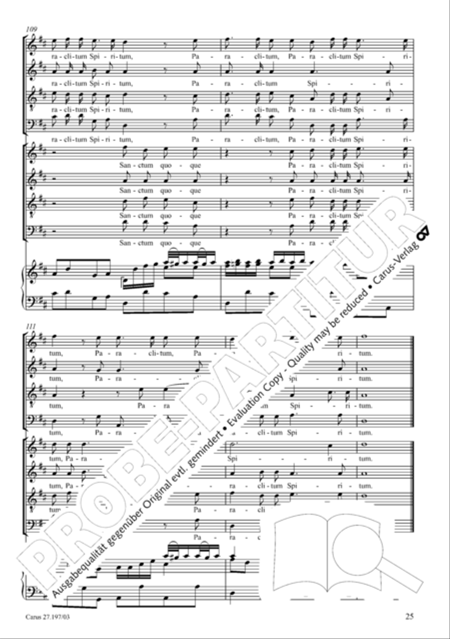 Te Deum in D a due cori SSATB scores gallery preview page 25