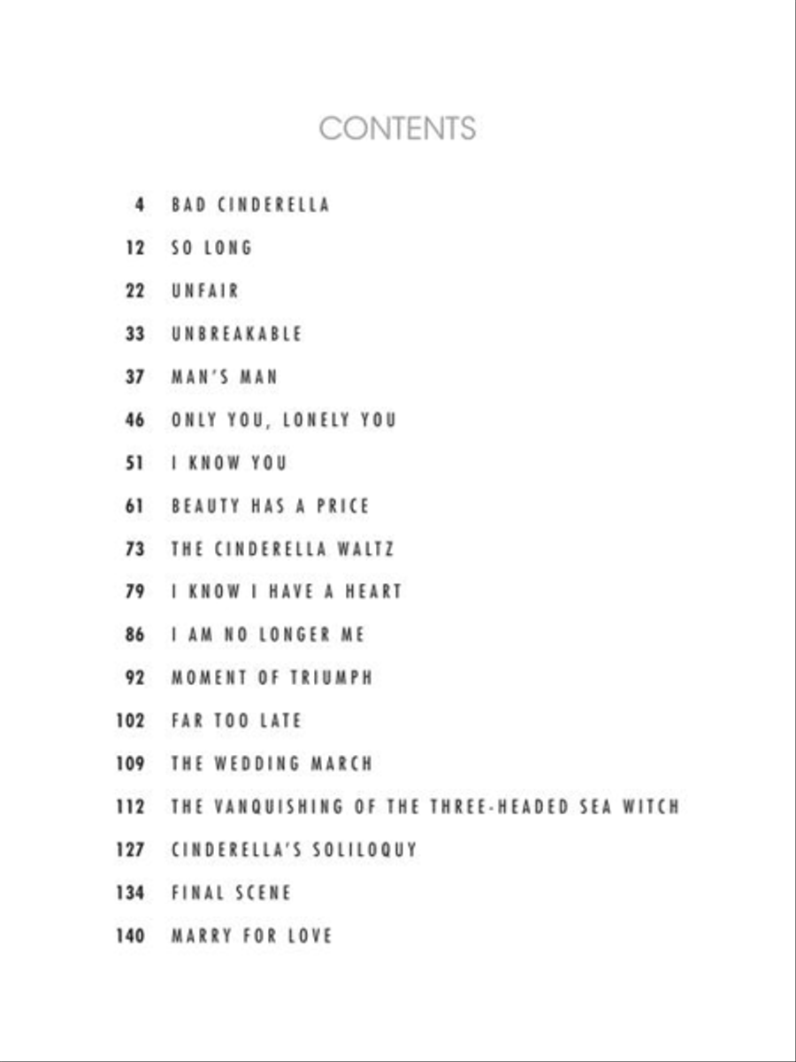 Andrew Lloyd Webber's Cinderella Piano, Vocal scores gallery preview page 3