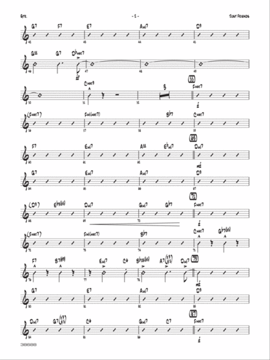 Just Friends: Guitar Just Friends: Guitar Jazz Ensemble scores gallery preview page 2