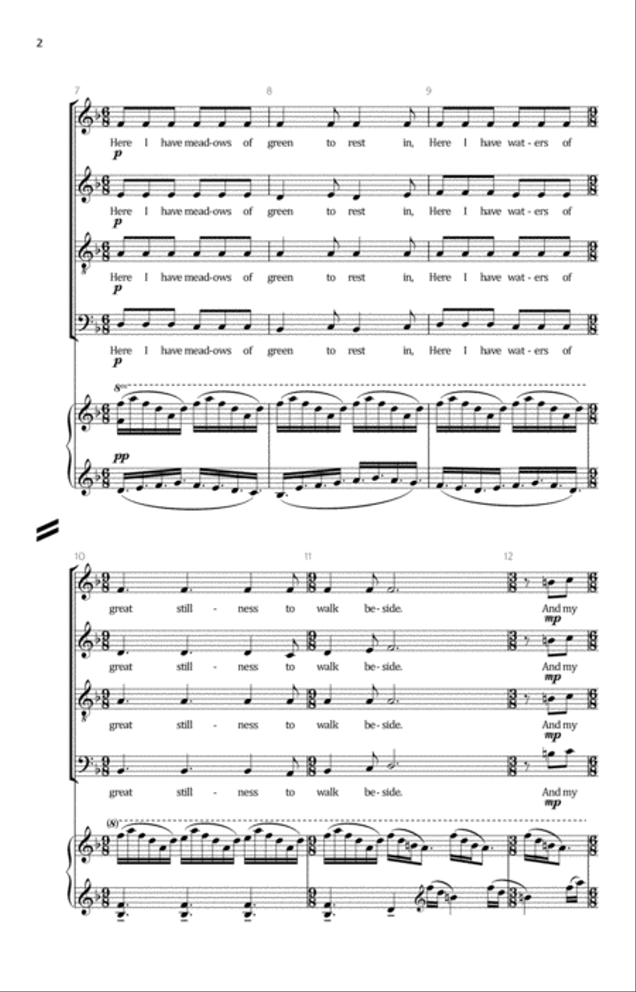 21st Century 23rd Psalm 4-Part scores gallery preview page 4