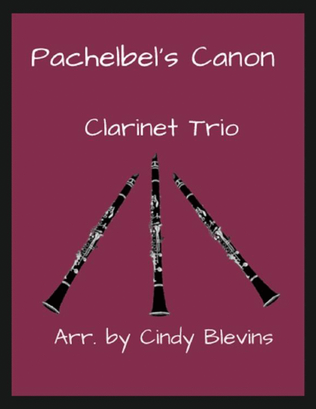 Pachelbel's Canon, for Clarinet Trio