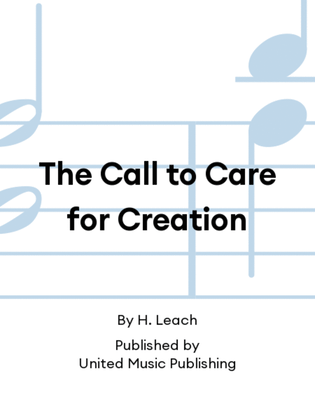 Book cover for The Call to Care for Creation