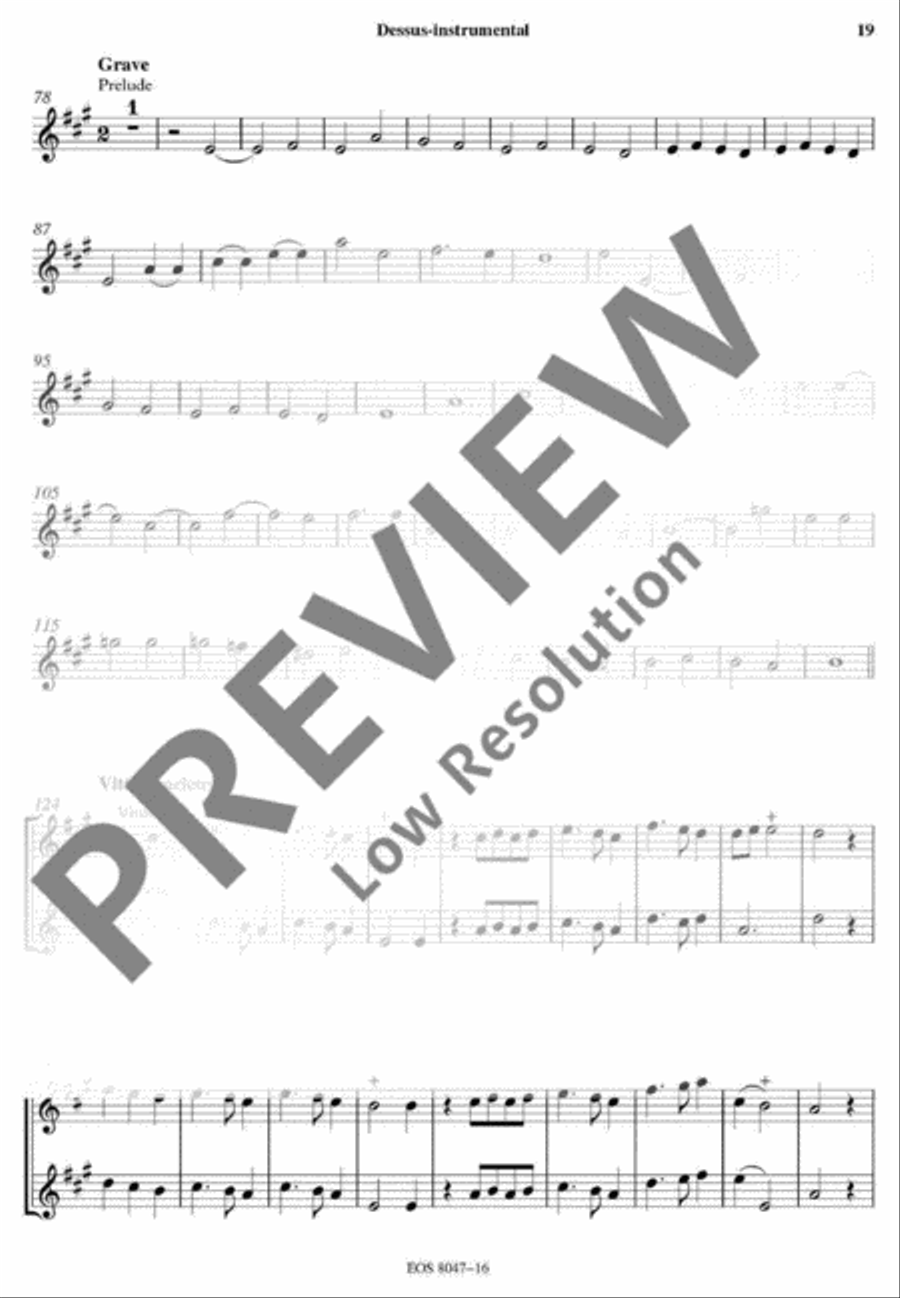 Messe de Mort Flute scores gallery preview page 19