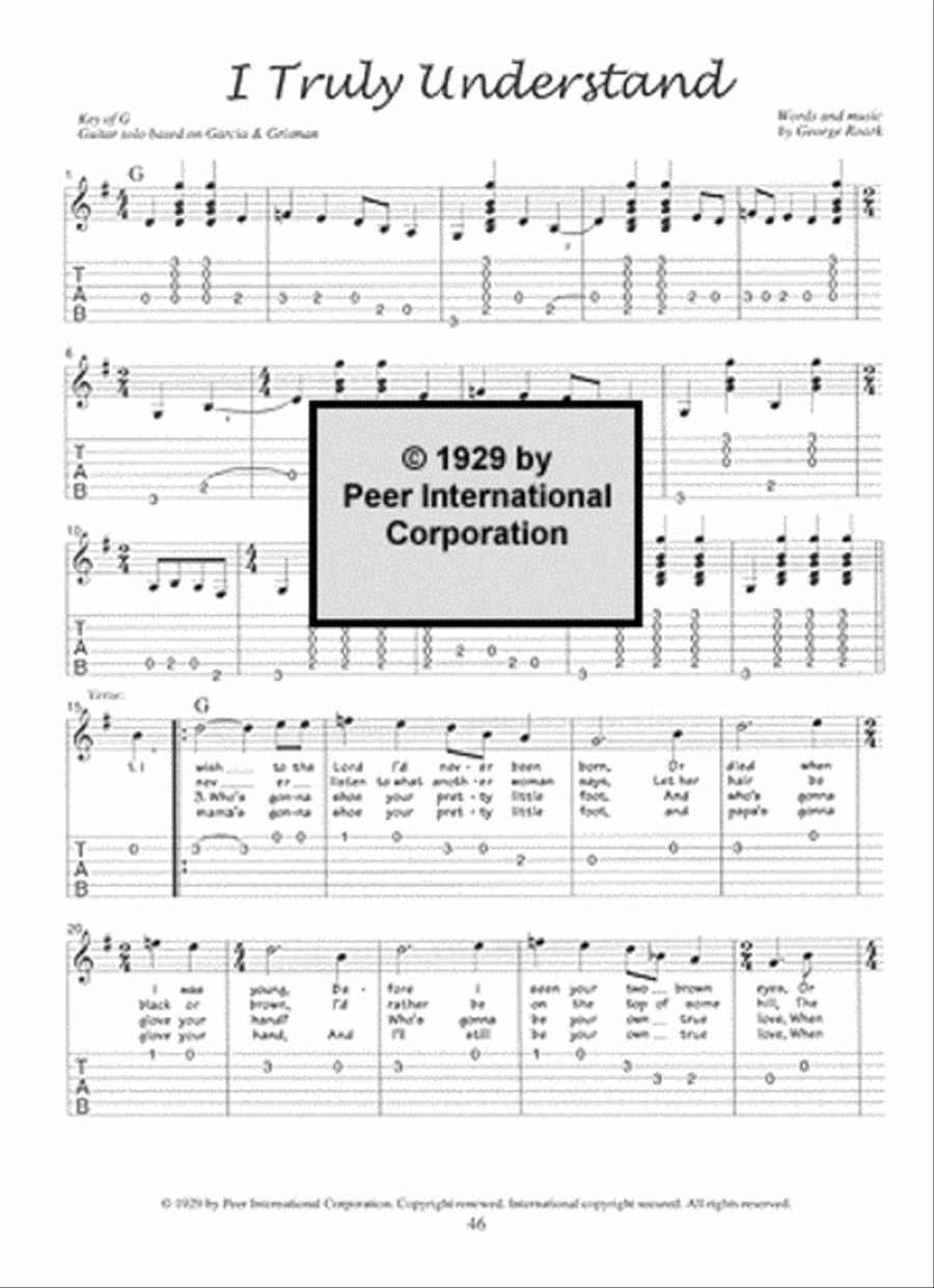 Shady Grove: Acoustic Guitar Solos by Jerry Garcia Acoustic Guitar scores gallery preview page 3