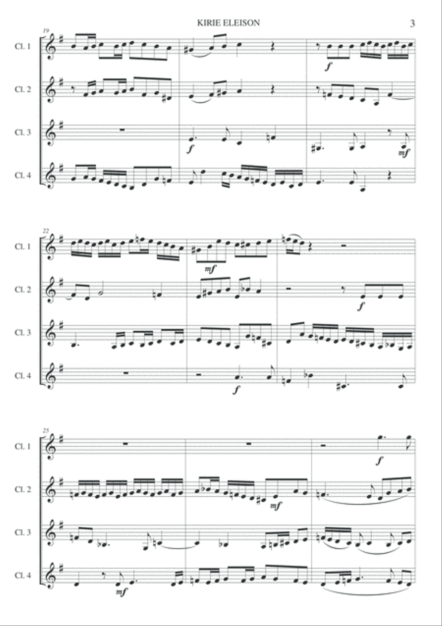 Kyrie eleison - Requiem Kyrie eleison - Requiem Woodwind Quartet scores gallery preview page 4