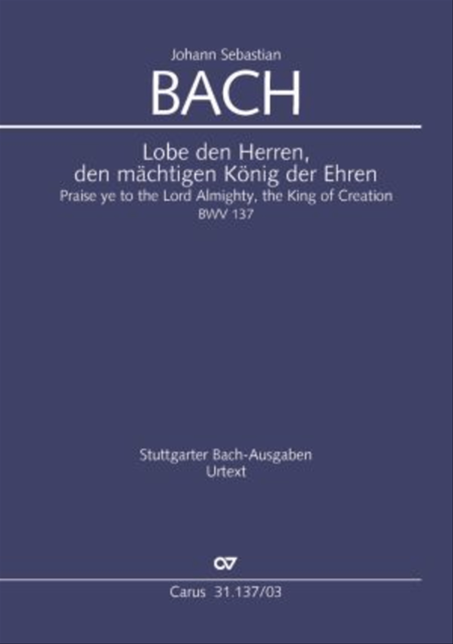 Praise ye, Almighty God, King and our ruler exalted (Lobe den Herren, den machtigen Konig der Ehren) ATB scores gallery preview page 1