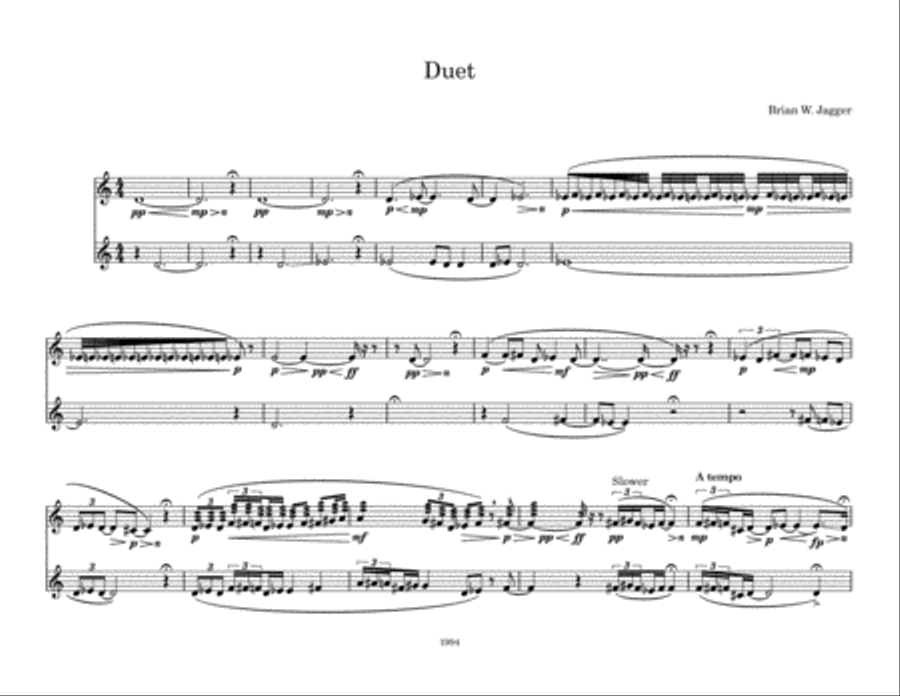 4 etudes for Solo Flute 4 etudes for Solo Flute Flute Solo scores gallery preview page 5