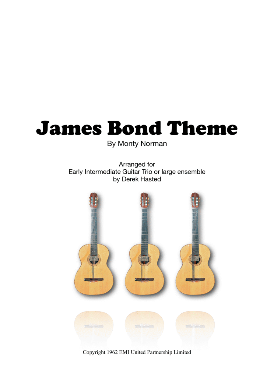 James Bond Theme Guitar Ensemble scores gallery preview page 1