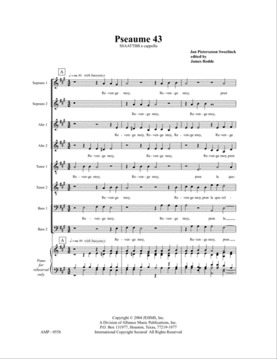 Pseaume 43 SSAATTBB scores gallery preview page 2