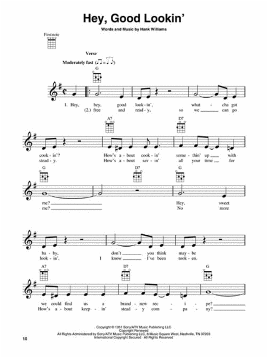 Hank Williams for Ukulele Ukulele scores gallery preview page 3