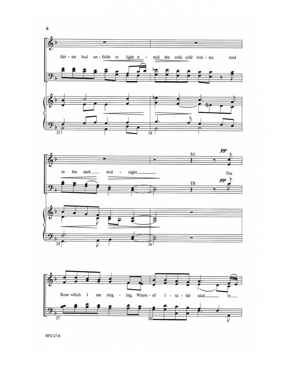 A Spotless Rose A Spotless Rose 4-Part scores gallery preview page 4
