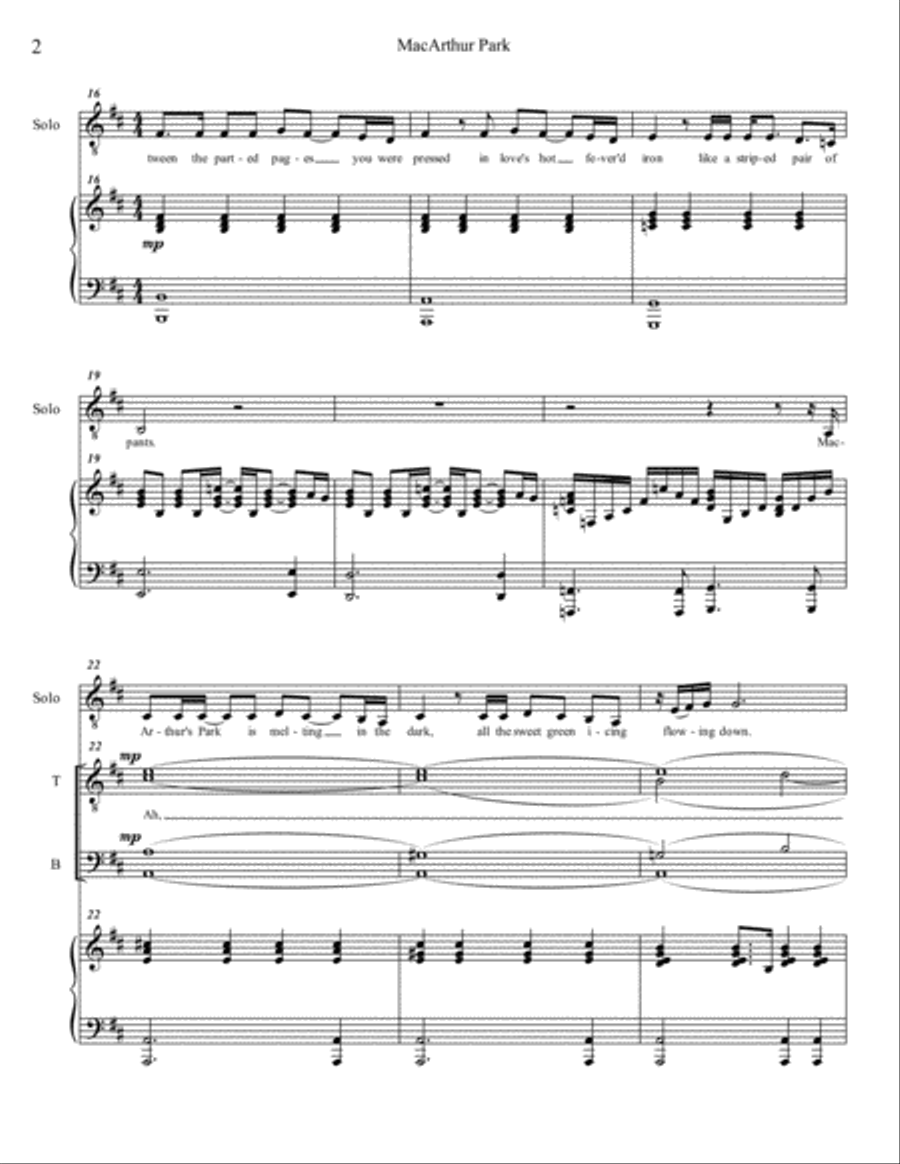 Macarthur Park TTBB scores gallery preview page 2