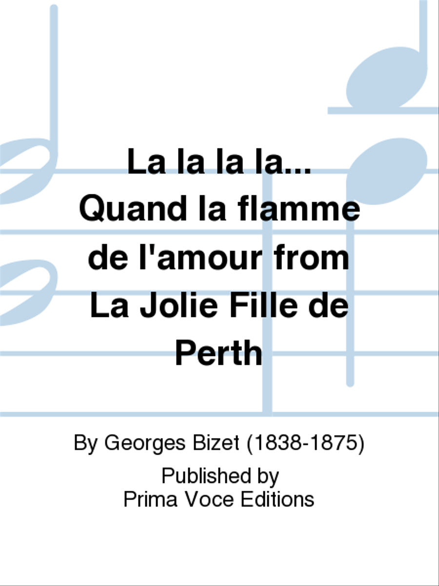 La la la la... Quand la flamme de l'amour from La Jolie Fille de Perth Bass Voice scores gallery preview page 1